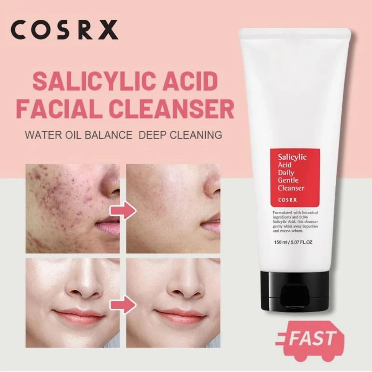 COSRX – Salicylic Acid Daily Gentle Cleanser 150ml